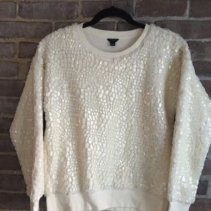 Ann Taylor cracked ice sweatshirt